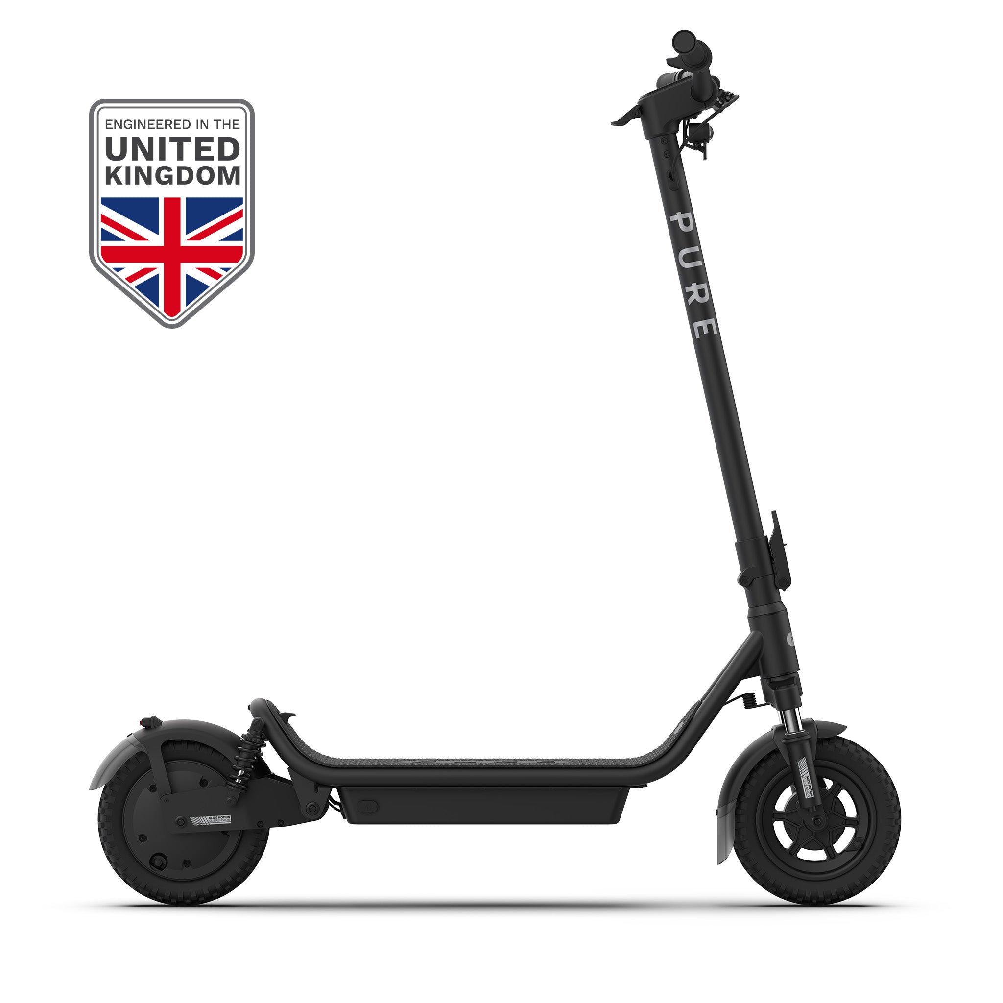 Pure Electric Scooter Black Air⁵ Pro+ Suspension