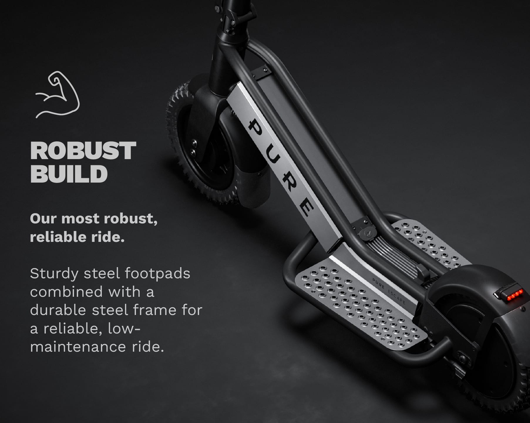 Pure Scooter Black & Gunmetal Escape