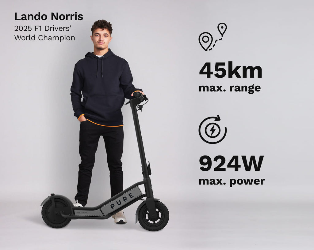 Pure Scooter Black & Gunmetal Escape