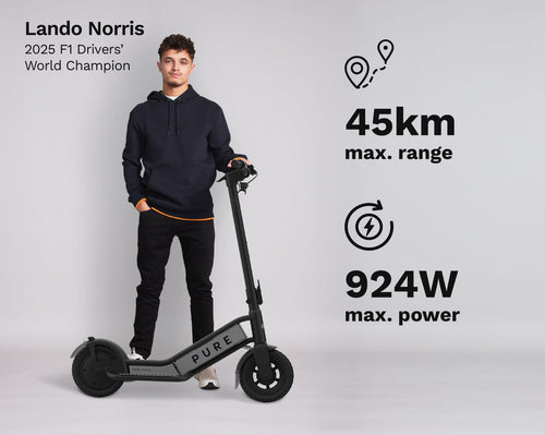 Pure Scooter Black & Gunmetal Escape